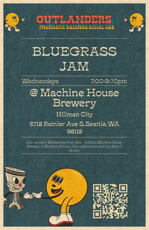 Bluegrass Jam at Machine House Brewery, 5718 Rainier Ave S, Seattle, WA ...