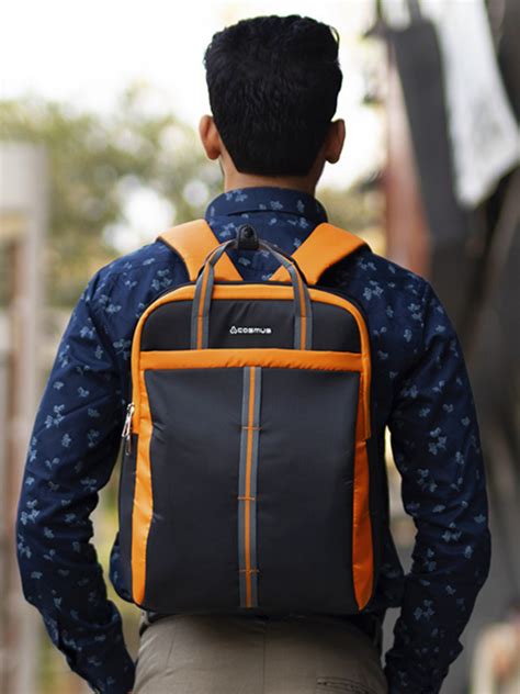 Buy Converto Laptop Bag Black Orange Bag Manufacturer