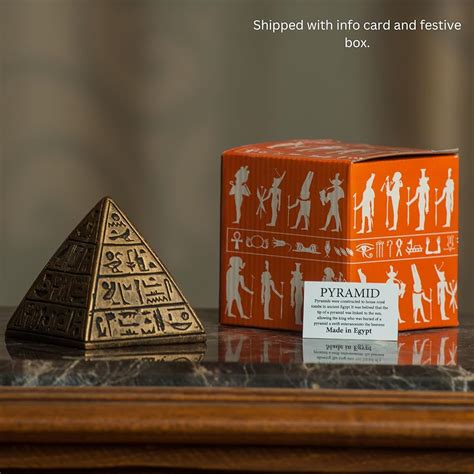DiscoveriesEgyptianImports Egyptian Pyramid Statue - Bronze - 3.5 ...