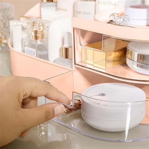 All-in-One Makeup Organizer with Storage Drawers – Desktop Vanity Box ...