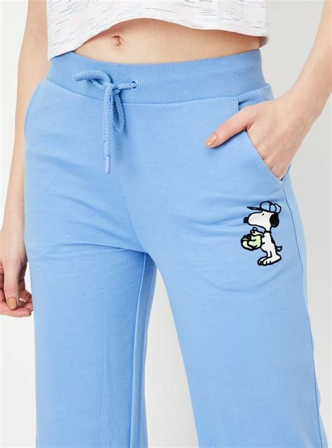 Buy Women Snoopy Printed Track Pants Online at just Rs. 899.0 ...