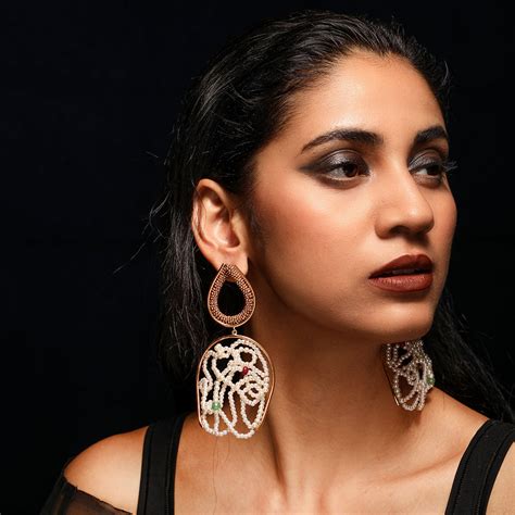 Pearl Cloud Gold Plated Earrings worn by Shilpa Shetty – Suhani Pittie