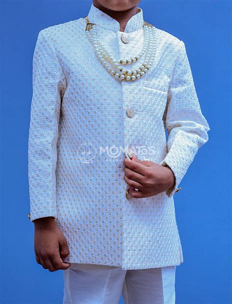 Cream Sherwani For Boy – Momatos