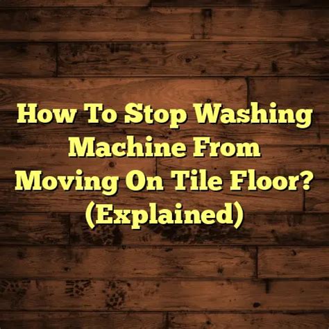 Image result for Stop Washing Machine Moving