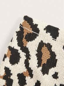 SHEIN EZwear Nieuwe gebreide minirok met luipaardprint voor dames voor ...