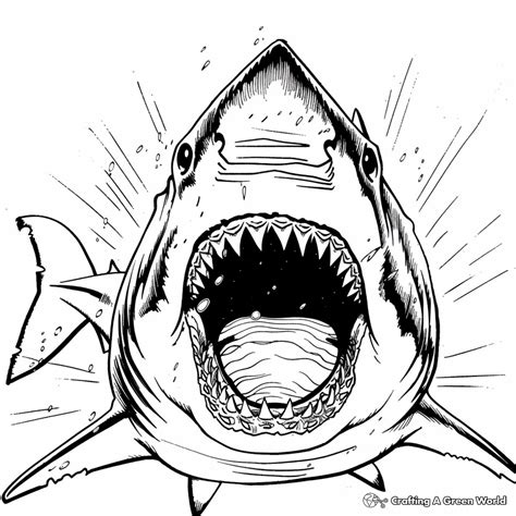 Scary Shark Coloring Pages - Free & Printable!