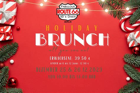 Holiday Brunch im Route 66 Diner. Weihnachtsbrunch für die ganze ...