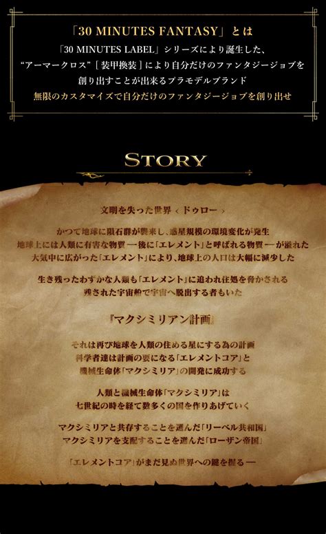 30 MINUTES FANTASY | バンダイ ホビーサイト