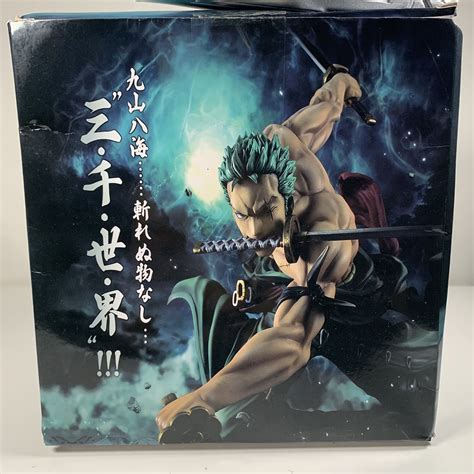 Roronoa Zoro Pirate Hunter Statue Figure One Piece 3 Sword Style 3000 8 Inch Tall Figure for ...