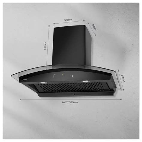 Buy Lowest Price Glen CH 6068 BL Smart AC 90cm, Auto Clean, Chimney ...