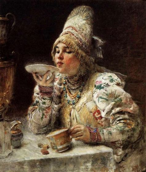 Чаепитие в картинах художников.