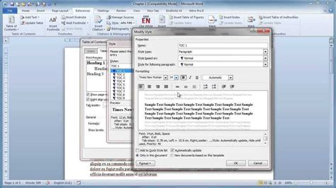 Image result for Table of Contents Tutorial for Word