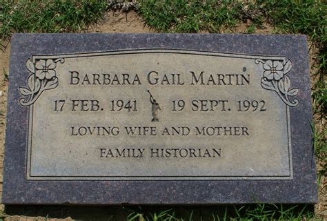 Barbara Gail Martin (1941-1992) - Find a Grave Memorial