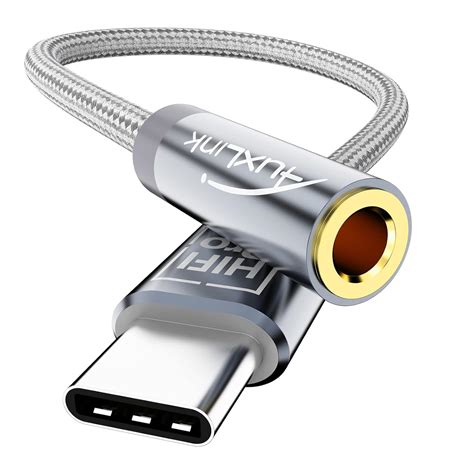 Auxlink MetaSeries USB C to 3.5mm Headphone Jack Adapter, Hi-Fi DAC ...