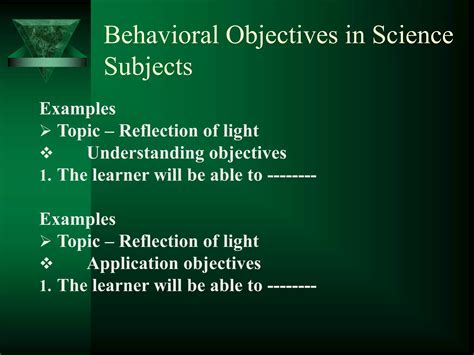 Image result for Behavioral Objectives Examples