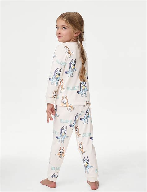 Buy Bluey Velour Pyjamas (1-7 Yrs) at Marks & Spencer