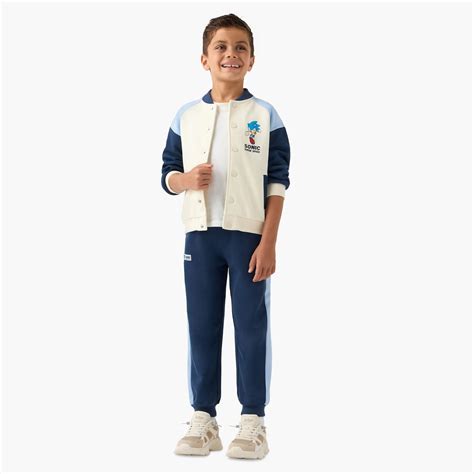 Buy Juniors Sonic the Hedgehog Print Jacket and Joggers Set from ...