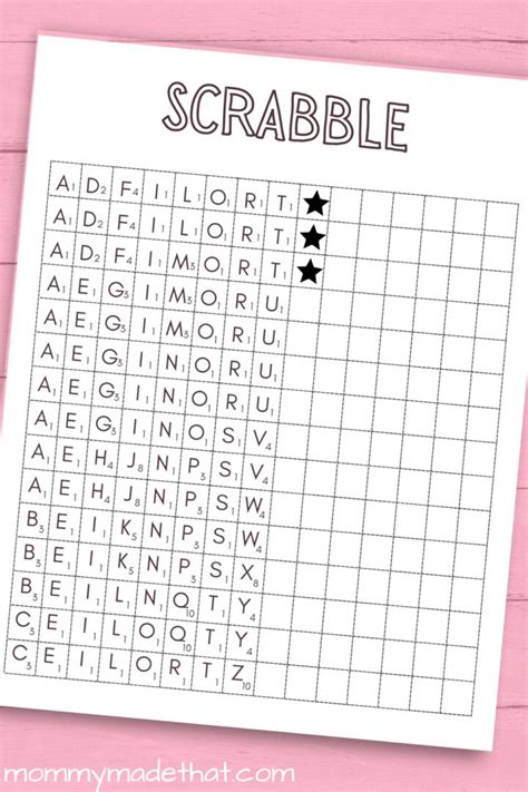 Printable Scrabble Board (Grab the Free Game!)
