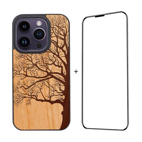 Buy OTTOPRO Premium Cherry Wood Case Tree Nature Engraved Magsafe Wood ...