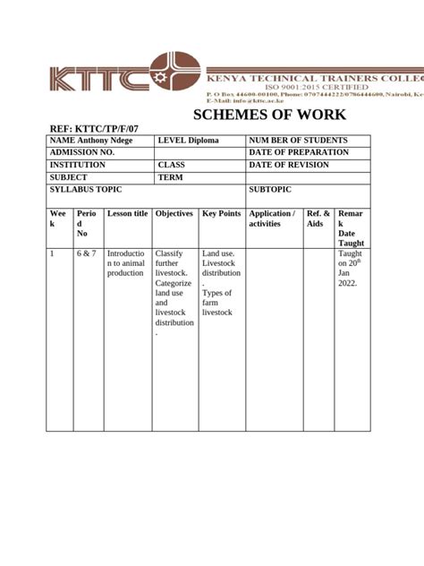 Scheme of Work Examples 的图像结果