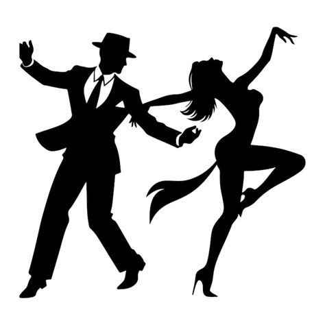 Chasse dance silhouette Images - Free Download on Freepik
