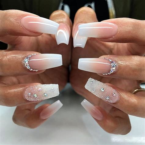 awesome 25 Fancy White Coffin Nails - Bright and Fasionable Designs ...
