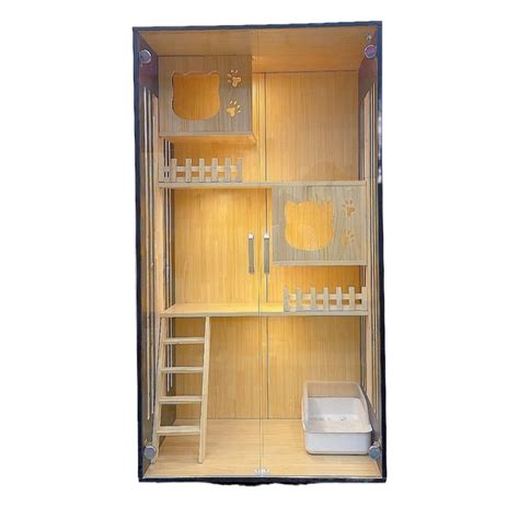 Buy PEVSCO House Ventilate Cat Houses Cat Cage Villa Home Cat Cage ...