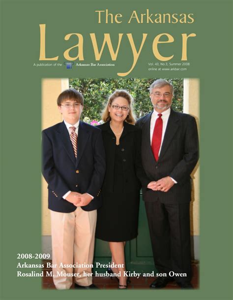 The Arkansas Lawyer - Summer 2008 by Arkansas Bar Association - Issuu