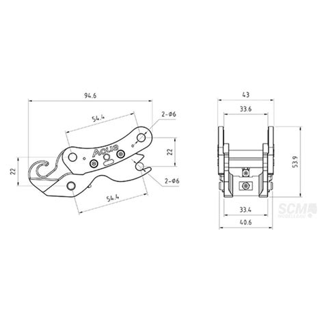 scm-modellbau - Lesu hydraulischer Schnellwechsler für Lesu Kettenbag ...