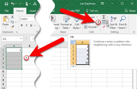 Image result for Using Fill in Excel