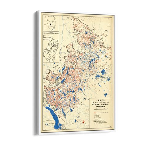 1957 Map of Walls of Jerusalem National Park, Tasmania – Vintage Maps