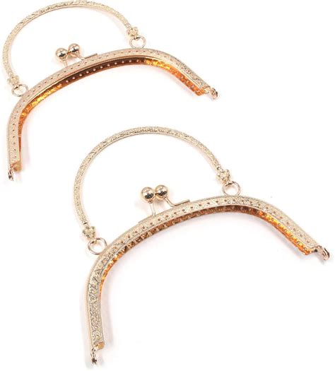 Buy T Tulead Frame Kiss Clasp Iron Purse Clasp Lock Light Golden ...