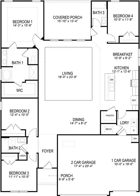 Floor Plan in Magnolia Ridge | PRATTVILLE, AL | D.R. Horton