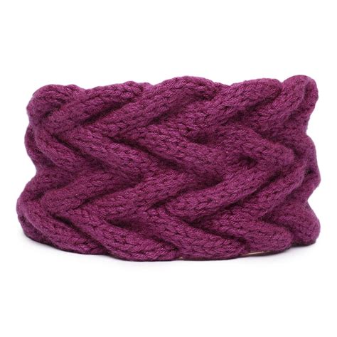 Cable Headband - Purple Double 95 – Magic Needles