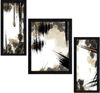 Poster N Frames Set Of 3 framed Modern Abstract art painting-2044 ...