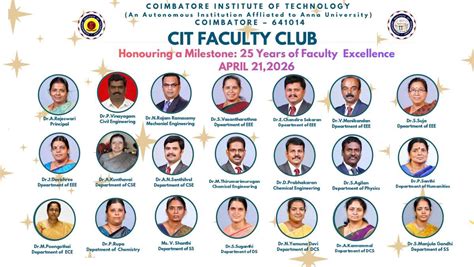 Faculty Club Event - Honouring a Milestone : 25 years of Faculty Excellence