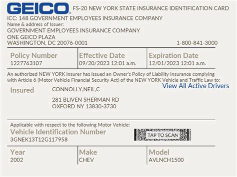 Image result for Progressive Insurance ID Card Template