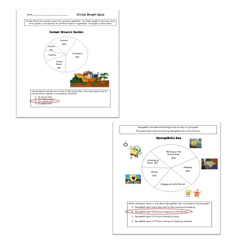 Image result for Circle Graph Practice Problems
