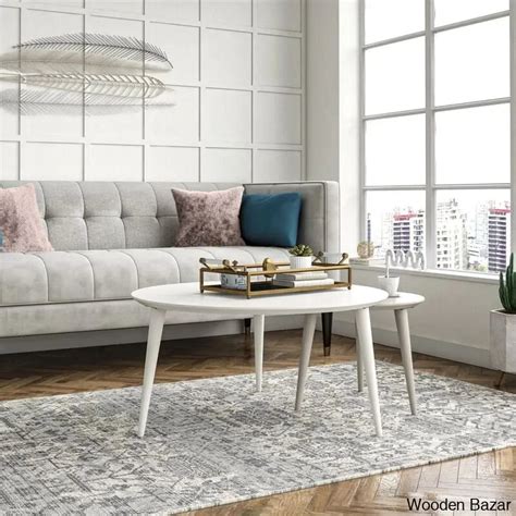 Carnegie 2 Piece Coffee & Nesting Table Set - Wooden bazar