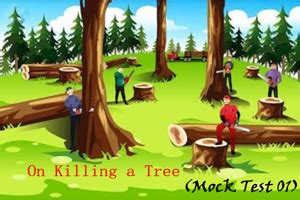 On Killing a Tree - M.C.Q (Mock Test 01)