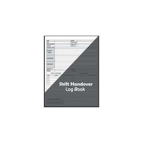 Buy Shift Handover Log book: Daily Staff Communication Record , Shift ...