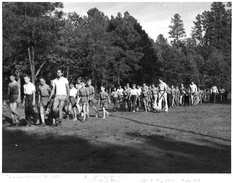Group of Boy Scouts on a hike at Camp Geronimo, near Payson | Arizona ...