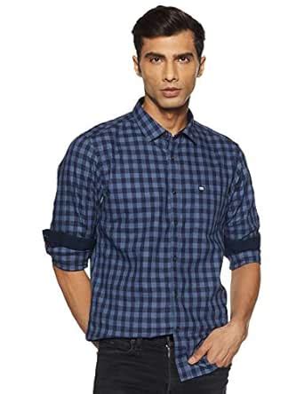 Byford by Pantaloons Men's Checkered Slim fit Casual Shirt (110053905 ...