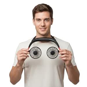 Drumstone (𝐒𝐩𝐞𝐜𝐢𝐚𝐥 𝟏𝟓 𝐘𝐞𝐚𝐫𝐬 𝐖𝐚𝐫𝐫𝐚𝐧𝐭𝐲 Neck Hanging Fan – Dual Cooling ...