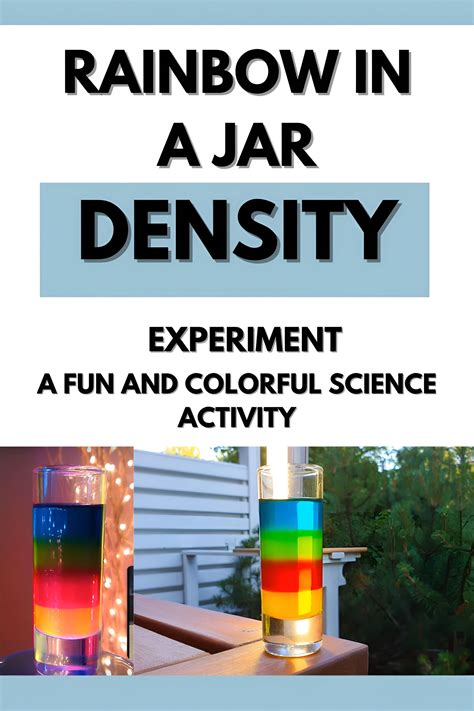 Rainbow in a Jar Density Experiment – A Fun and Colorful Science ...