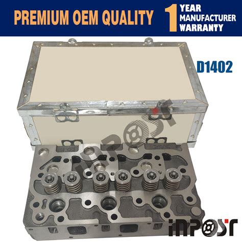 D1402 Complete Cylinder Head w Valves Spring for | Ubuy India
