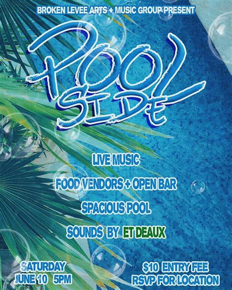 POOLSIDE - 2023, Poolside, Kenner, 10 June 2023 | AllEvents.in