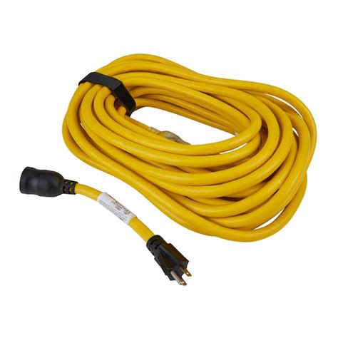 Utilitech Pro Extension Cord 50-ft 10 / 3 3 Prong Yellow Outdoor SJTW ...