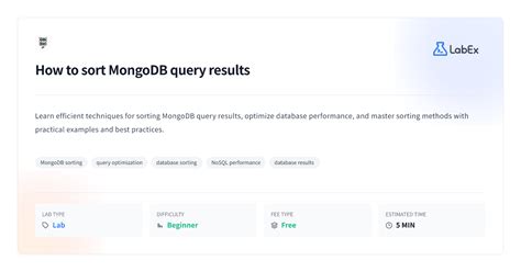 Image result for MongoDB Query Sort DB