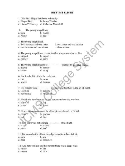 English Mcqs PDF | PDF | Nature